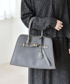 SHIPS / シップス トートバッグ | quaranciel: 2way 金具 ベルト スクエア トート バッグ（A4対応）