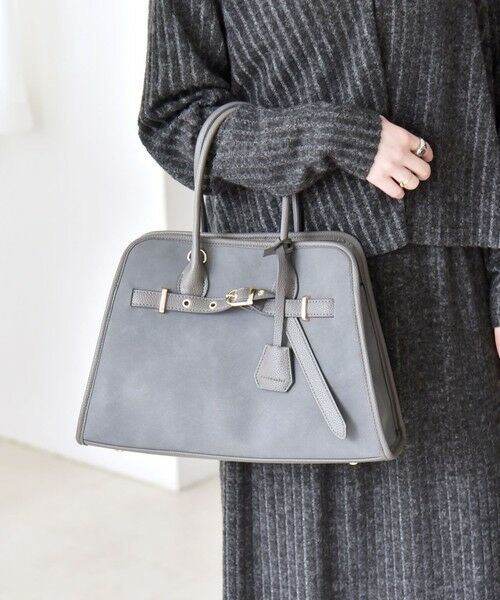 SHIPS / シップス トートバッグ | quaranciel: 2way 金具 ベルト スクエア トート バッグ（A4対応） | 詳細2