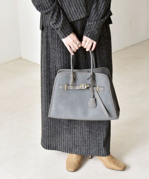 SHIPS / シップス トートバッグ | quaranciel: 2way 金具 ベルト スクエア トート バッグ（A4対応） | 詳細4