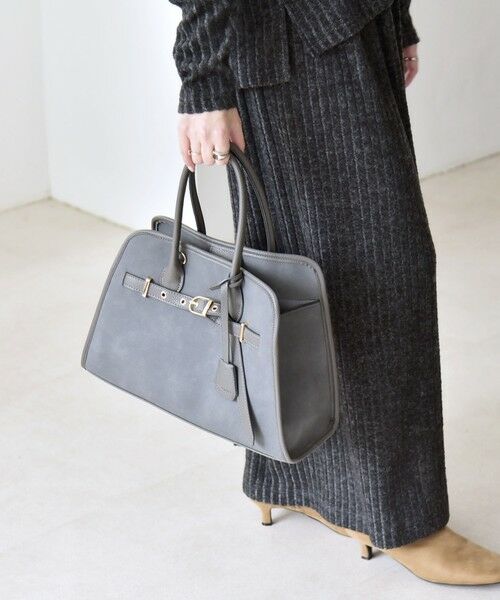 SHIPS / シップス トートバッグ | quaranciel: 2way 金具 ベルト スクエア トート バッグ（A4対応） | 詳細5