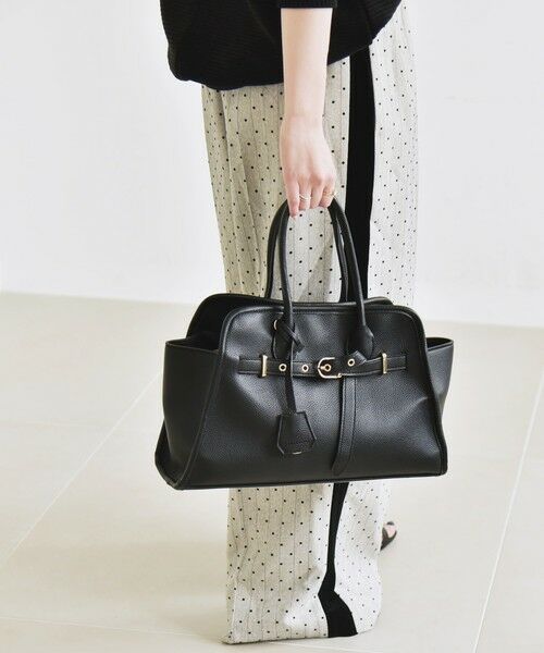 一部追加予約》quaranciel: 2way 金具 ベルト スクエア トート