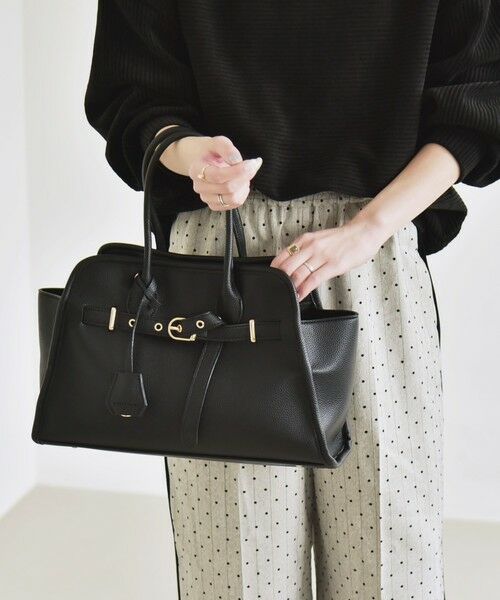 SHIPS / シップス トートバッグ | quaranciel: 2way 金具 ベルト スクエア トート バッグ（A4対応） | 詳細7