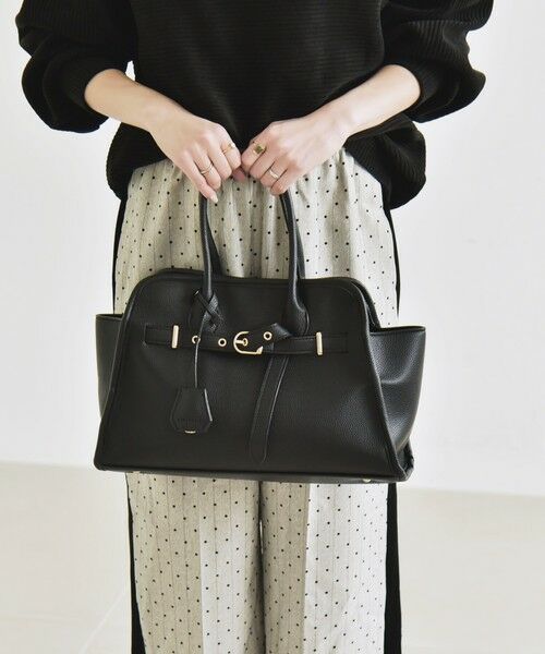 SHIPS / シップス トートバッグ | quaranciel: 2way 金具 ベルト スクエア トート バッグ（A4対応） | 詳細8