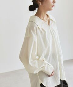 SHIPS / シップス シャツ・ブラウス | quaranciel: ナイロン タスラン ビッグカラー シャツ ブラウス