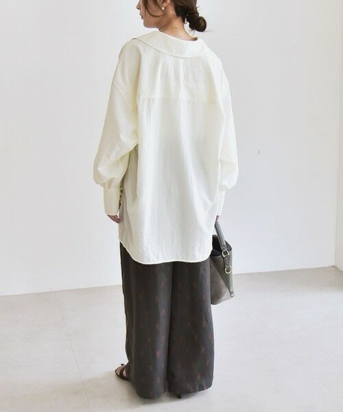 SHIPS / シップス シャツ・ブラウス | quaranciel: ナイロン タスラン ビッグカラー シャツ ブラウス | 詳細2