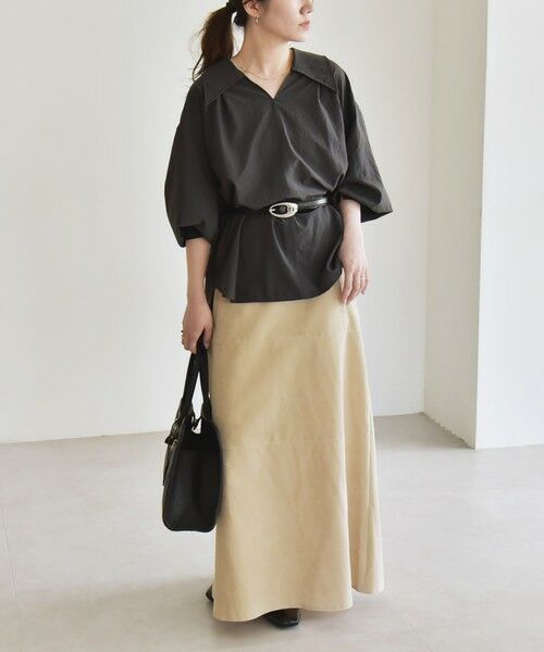 SHIPS / シップス シャツ・ブラウス | quaranciel: ナイロン タスラン ビッグカラー シャツ ブラウス | 詳細12