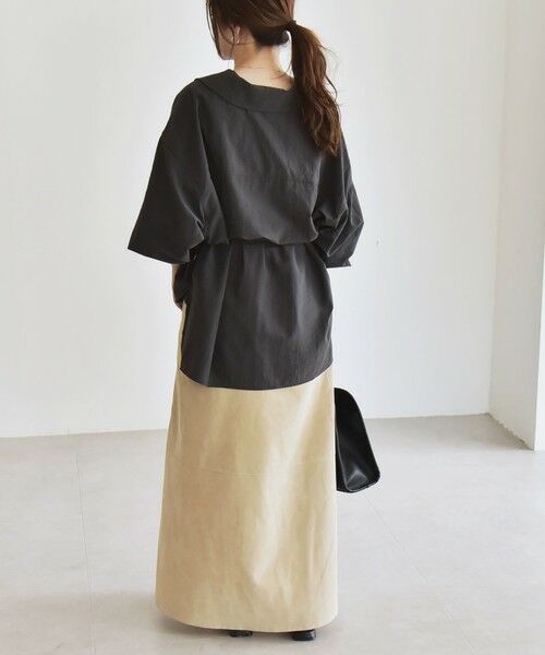 SHIPS / シップス シャツ・ブラウス | quaranciel: ナイロン タスラン ビッグカラー シャツ ブラウス | 詳細13