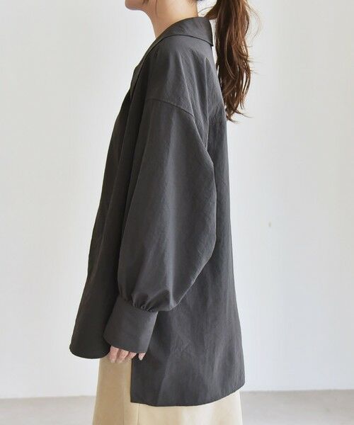 SHIPS / シップス シャツ・ブラウス | quaranciel: ナイロン タスラン ビッグカラー シャツ ブラウス | 詳細27