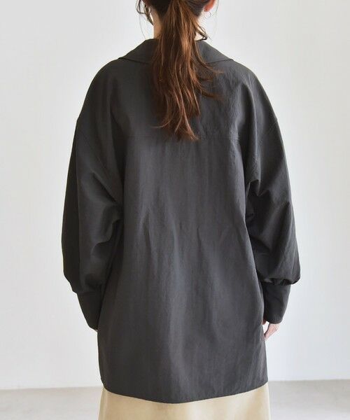 SHIPS / シップス シャツ・ブラウス | quaranciel: ナイロン タスラン ビッグカラー シャツ ブラウス | 詳細28