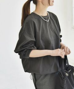 SHIPS / シップス その他トップス | quaranciel:〈多機能/洗濯機可能〉ナイロン タスラン ドロスト ルーズ プルオーバー