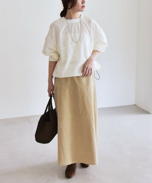 SHIPS / シップス その他トップス | quaranciel:〈多機能/洗濯機可能〉ナイロン タスラン ドロスト ルーズ プルオーバー | 詳細1