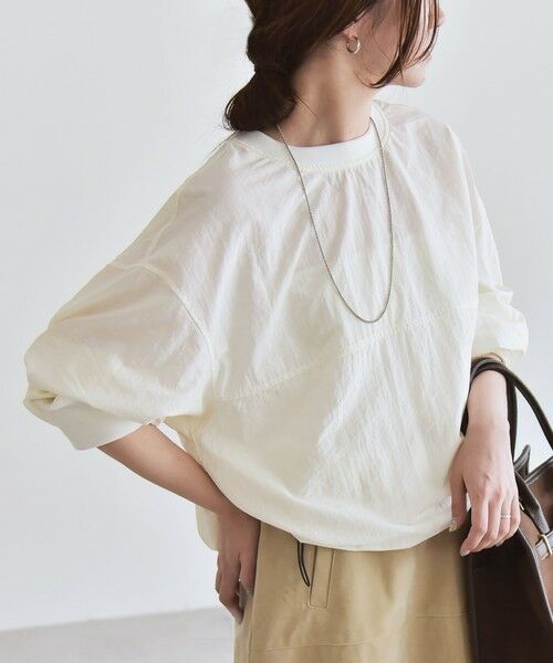 SHIPS / シップス その他トップス | quaranciel:〈多機能/洗濯機可能〉ナイロン タスラン ドロスト ルーズ プルオーバー | 詳細3