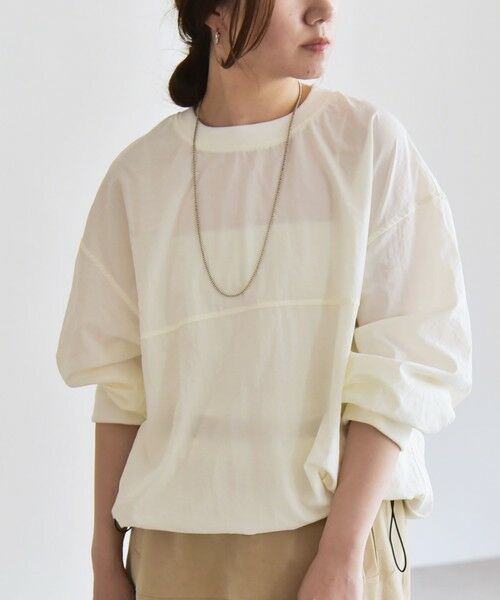 SHIPS / シップス その他トップス | quaranciel:〈多機能/洗濯機可能〉ナイロン タスラン ドロスト ルーズ プルオーバー | 詳細6