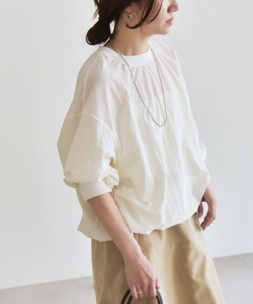 SHIPS / シップス その他トップス | quaranciel:〈多機能/洗濯機可能〉ナイロン タスラン ドロスト ルーズ プルオーバー | 詳細7