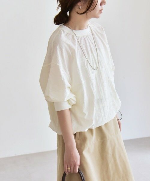 SHIPS / シップス その他トップス | quaranciel:〈多機能/洗濯機可能〉ナイロン タスラン ドロスト ルーズ プルオーバー | 詳細8