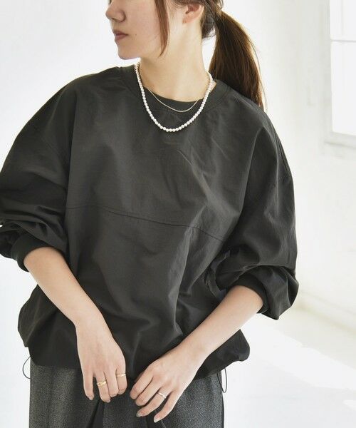 SHIPS / シップス その他トップス | quaranciel:〈多機能/洗濯機可能〉ナイロン タスラン ドロスト ルーズ プルオーバー | 詳細14