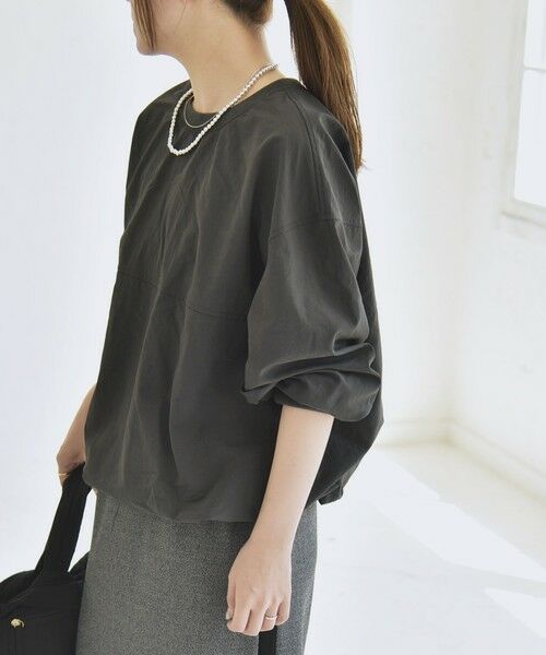 SHIPS / シップス その他トップス | quaranciel:〈多機能/洗濯機可能〉ナイロン タスラン ドロスト ルーズ プルオーバー | 詳細15