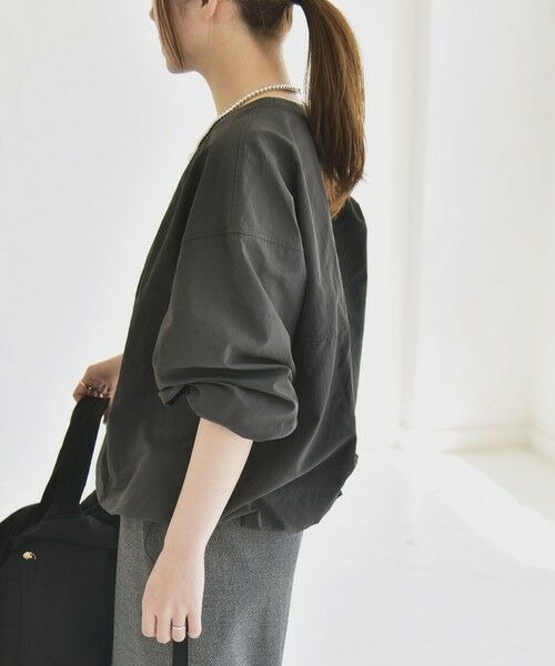 SHIPS / シップス その他トップス | quaranciel:〈多機能/洗濯機可能〉ナイロン タスラン ドロスト ルーズ プルオーバー | 詳細17