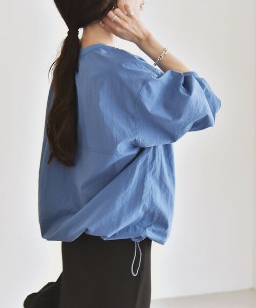 SHIPS / シップス その他トップス | quaranciel:〈多機能/洗濯機可能〉ナイロン タスラン ドロスト ルーズ プルオーバー | 詳細24