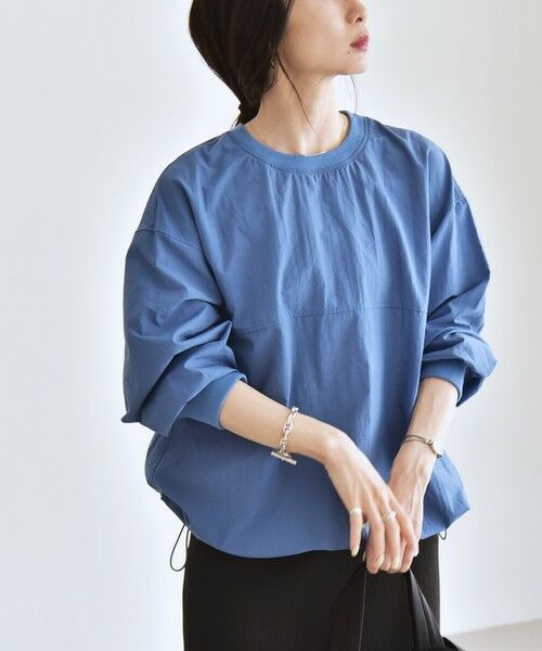 SHIPS / シップス その他トップス | quaranciel:〈多機能/洗濯機可能〉ナイロン タスラン ドロスト ルーズ プルオーバー | 詳細25