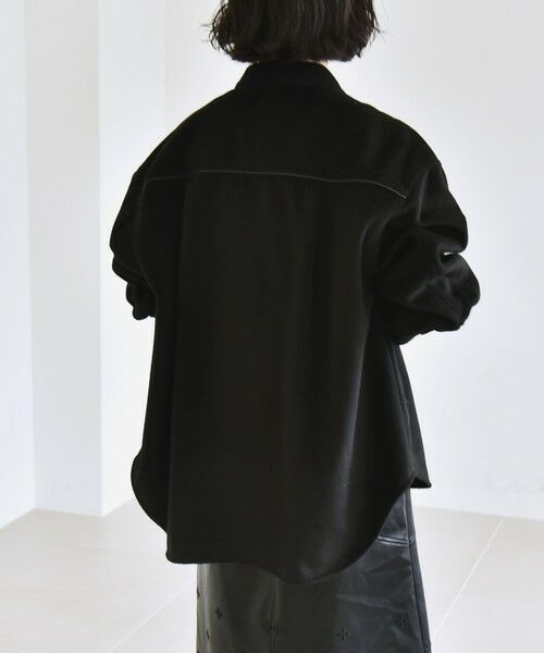 SHIPS / シップス その他アウター | quaranciel: ジャージー メルトン パイピング CPO ビッグ シャツ ジャケット | 詳細6