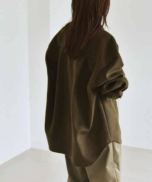 SHIPS / シップス その他アウター | quaranciel: ジャージー メルトン パイピング CPO ビッグ シャツ ジャケット | 詳細17