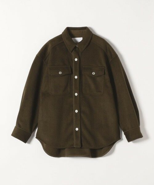 SHIPS / シップス その他アウター | quaranciel: ジャージー メルトン パイピング CPO ビッグ シャツ ジャケット | 詳細21