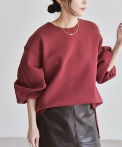 SHIPS / シップス スウェット | quaranciel:〈洗濯機可能〉ポンチ ボリュームスリーブ ビッグ スウェット プルオーバー