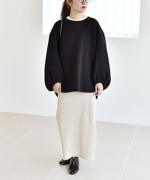 SHIPS / シップス スウェット | quaranciel:〈洗濯機可能〉ポンチ ボリュームスリーブ ビッグ スウェット プルオーバー | 詳細1