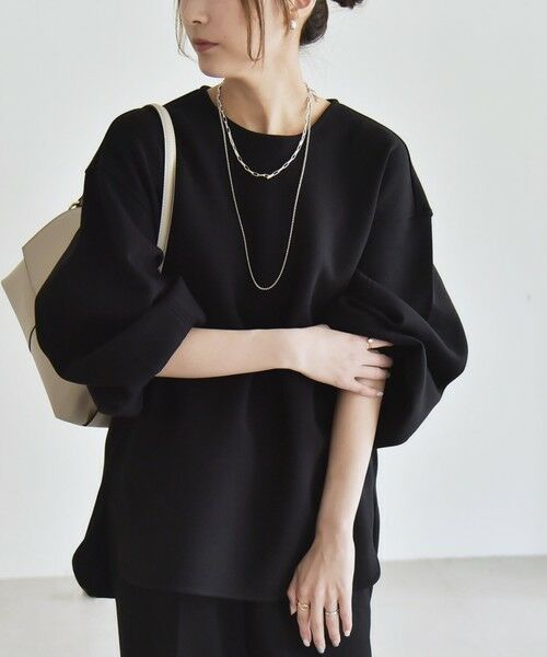 SHIPS / シップス スウェット | quaranciel:〈洗濯機可能〉ポンチ ボリュームスリーブ ビッグ スウェット プルオーバー | 詳細11