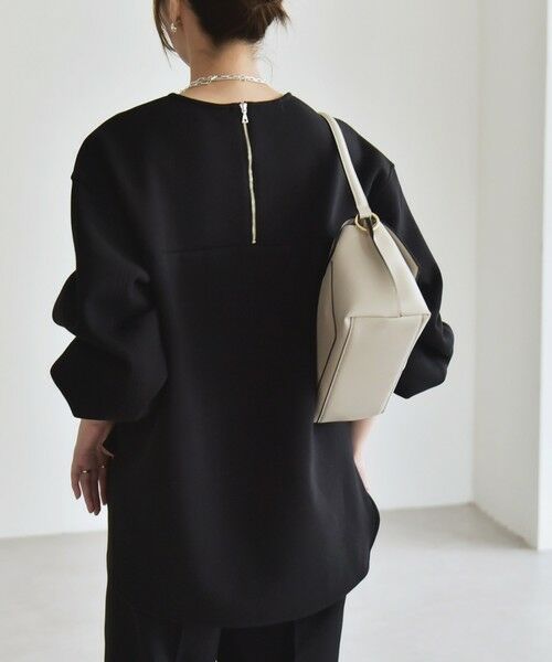 SHIPS / シップス スウェット | quaranciel:〈洗濯機可能〉ポンチ ボリュームスリーブ ビッグ スウェット プルオーバー | 詳細13