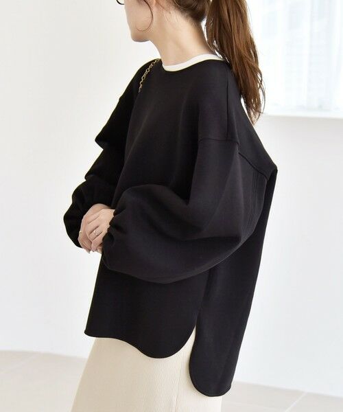 SHIPS / シップス スウェット | quaranciel:〈洗濯機可能〉ポンチ ボリュームスリーブ ビッグ スウェット プルオーバー | 詳細4