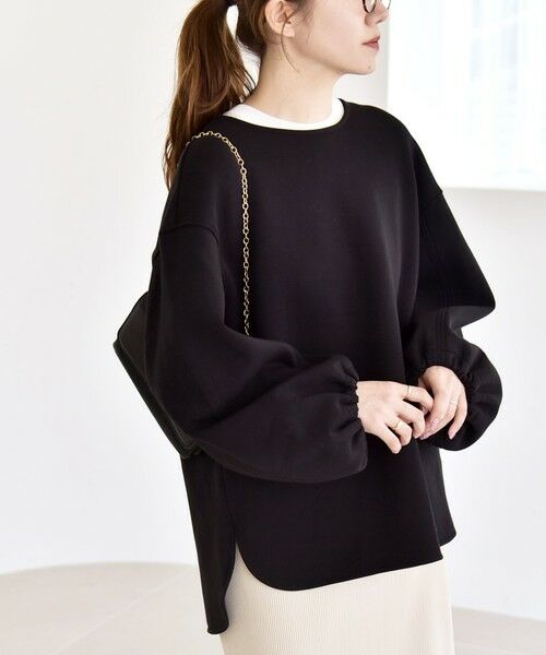 SHIPS / シップス スウェット | quaranciel:〈洗濯機可能〉ポンチ ボリュームスリーブ ビッグ スウェット プルオーバー | 詳細7