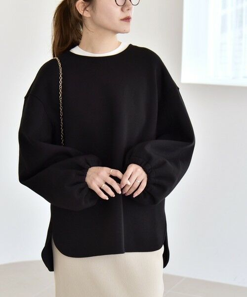 SHIPS / シップス スウェット | quaranciel:〈洗濯機可能〉ポンチ ボリュームスリーブ ビッグ スウェット プルオーバー | 詳細9