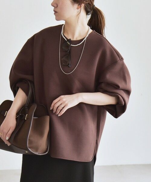 SHIPS / シップス スウェット | quaranciel:〈洗濯機可能〉ポンチ ボリュームスリーブ ビッグ スウェット プルオーバー | 詳細24