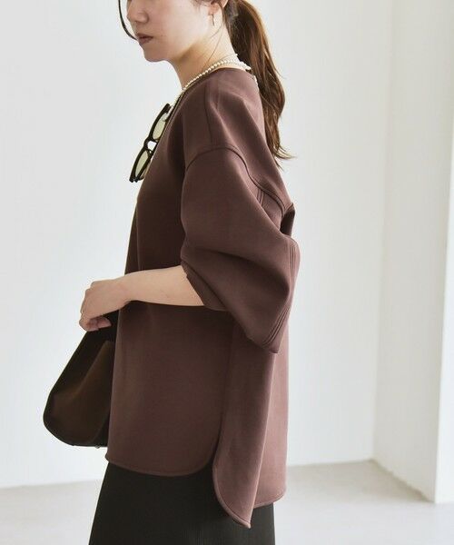 SHIPS / シップス スウェット | quaranciel:〈洗濯機可能〉ポンチ ボリュームスリーブ ビッグ スウェット プルオーバー | 詳細25