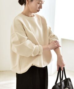 SHIPS / シップス スウェット | 《一部追加予約》quaranciel:〈洗濯機可能〉ポンチ Vヨークバルーン スウェット プルオーバー