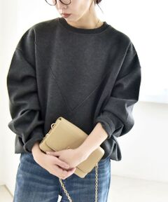 SHIPS / シップス スウェット | 《一部追加予約》quaranciel:〈洗濯機可能〉ポンチ Vヨークバルーン スウェット プルオーバー