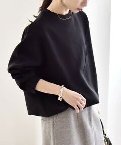 SHIPS / シップス スウェット | 《一部追加予約》quaranciel:〈洗濯機可能〉ポンチ Vヨークバルーン スウェット プルオーバー