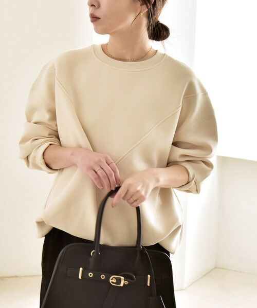 SHIPS / シップス スウェット | 《一部追加予約》quaranciel:〈洗濯機可能〉ポンチ Vヨークバルーン スウェット プルオーバー | 詳細4