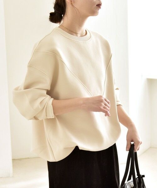 SHIPS / シップス スウェット | 《一部追加予約》quaranciel:〈洗濯機可能〉ポンチ Vヨークバルーン スウェット プルオーバー | 詳細6