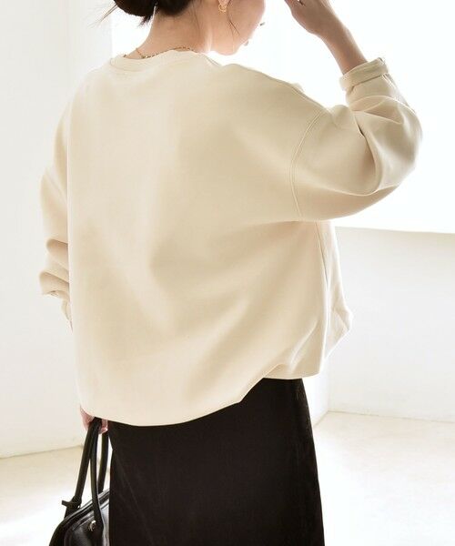 SHIPS / シップス スウェット | 《一部追加予約》quaranciel:〈洗濯機可能〉ポンチ Vヨークバルーン スウェット プルオーバー | 詳細9