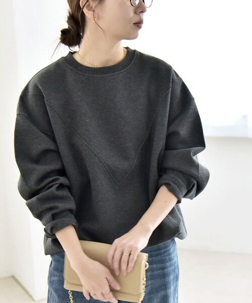 SHIPS / シップス スウェット | 《一部追加予約》quaranciel:〈洗濯機可能〉ポンチ Vヨークバルーン スウェット プルオーバー | 詳細13