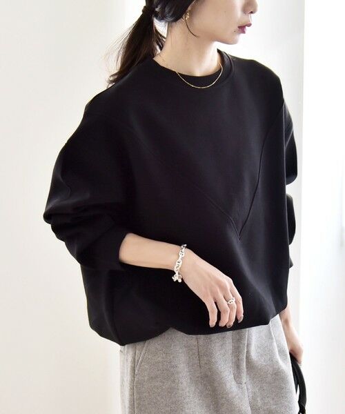 SHIPS / シップス スウェット | 《一部追加予約》quaranciel:〈洗濯機可能〉ポンチ Vヨークバルーン スウェット プルオーバー | 詳細19