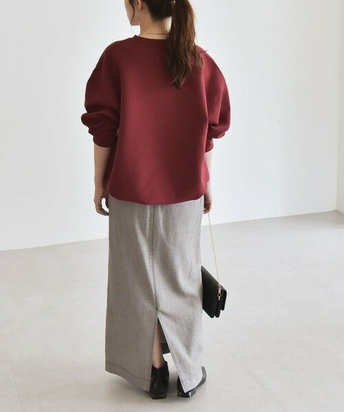 SHIPS / シップス スウェット | 《一部追加予約》quaranciel:〈洗濯機可能〉ポンチ Vヨークバルーン スウェット プルオーバー | 詳細24