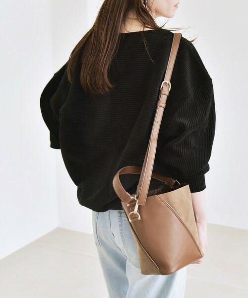 SHIPS / シップス Tシャツ | quaranciel:〈洗濯機可能〉ポリエステル ベロア リブ コクーン コンパクト プルオーバー | 詳細7