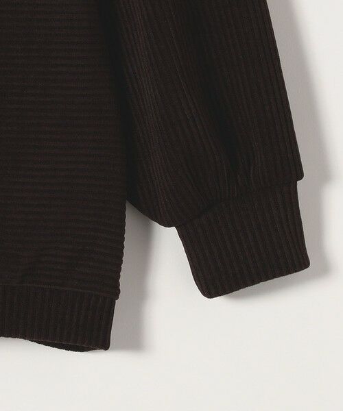 SHIPS / シップス Tシャツ | quaranciel:〈洗濯機可能〉ポリエステル ベロア リブ コクーン コンパクト プルオーバー | 詳細22