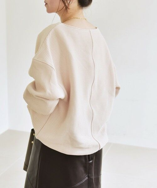 SHIPS / シップス Tシャツ | quaranciel:〈洗濯機可能〉ポリエステル ベロア リブ コクーン コンパクト プルオーバー | 詳細28