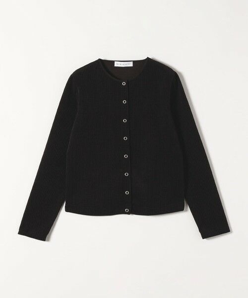 SHIPS / シップス カーディガン・ボレロ | quaranciel:〈洗濯機可能〉ポリエステル ベロア リブ コンパクト スナップ カーディガン | 詳細13