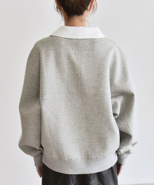 SHIPS / シップス スウェット | 《一部追加予約》quaranciel:〈洗濯機可能〉ポンチ ロゴプリント ポロ スウェット プルオーバー | 詳細17